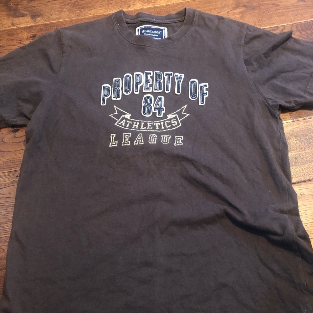 Men’s grey blue notes t-shirt